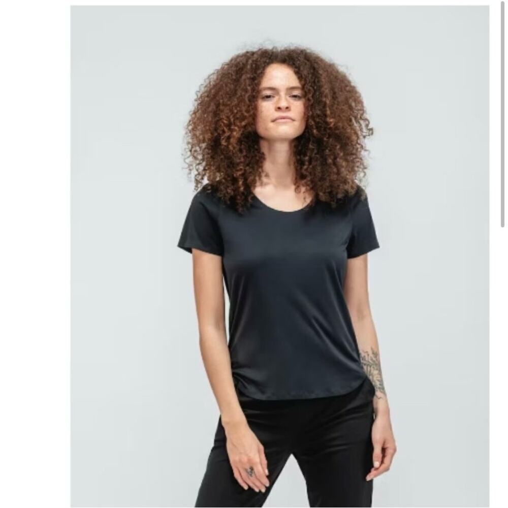 Minister Of Supply Size XXS Luxe Touch Tee In Black Stretch Moisture Wicking NEW